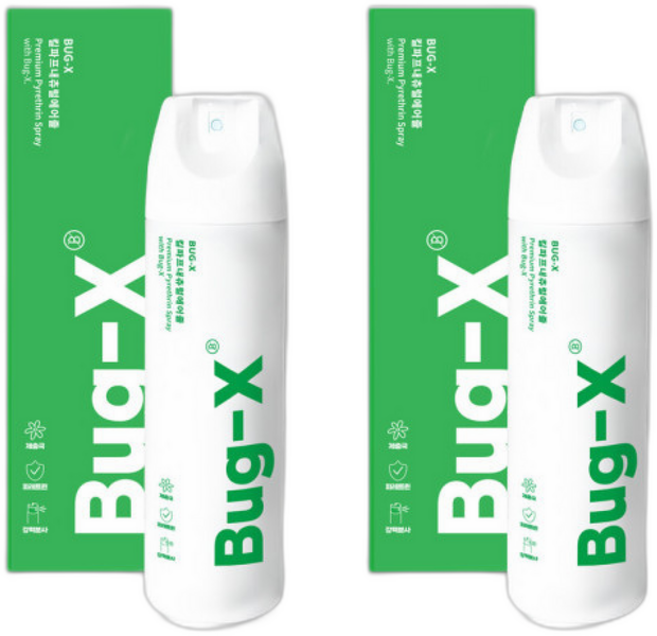 1+1 버그엑스 국산제조 무향 내츄럴 천연성분살충제 여행용 빈대 베드버그, 1개, 500ml