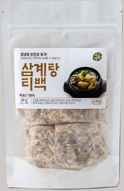 티푸드 삼계탕 티백 30g, 1개
