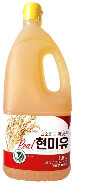 리얼 현미유 HACCP인증 국내제조 미강유 식용유, 1개, 1.8L