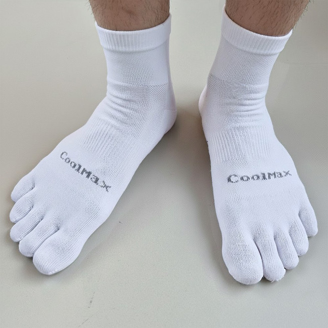 [3컬레] 런토 마라톤 러닝 고급 쿨맥스 발가락양말