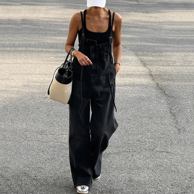 [줄로그]싱크토 데님오버롤팬츠