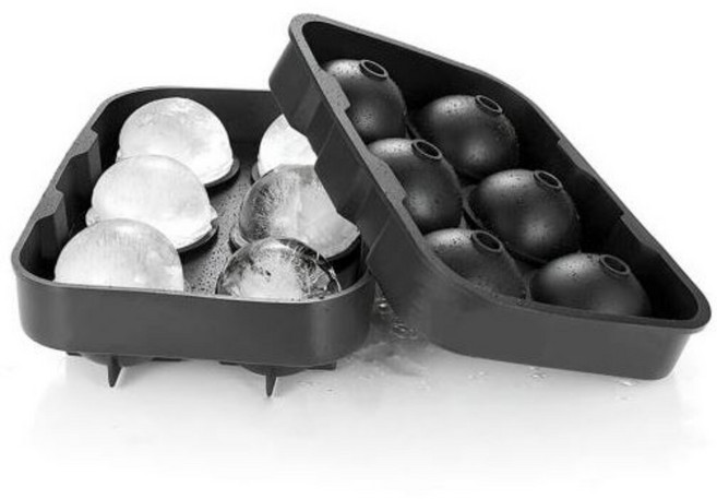 오래가는 아이스볼 메이커 얼음트레이 6구, 1개, 블랙