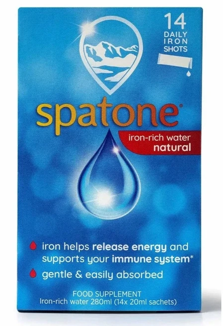 스파톤 천연 액상 철분 보충제 철분 풍부 물 사셰 오리지널 맛 (14 28 42 56 84 사셰)- Direct Delivery from UK, 1개
