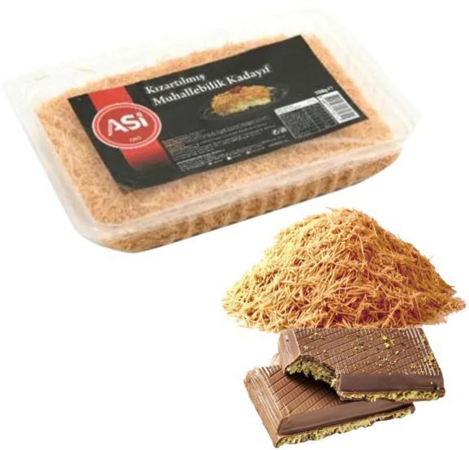 (카데이 | ı프 썬 튀르키예에서 진공 7온스 신선도를 건조 사용 조리 쿠나파) 카타이피 / 초콜릿용 가능한 위해 반죽 배송 필로 바로 잘게 밀봉 200g 두바이 다진, 7 oz, 2