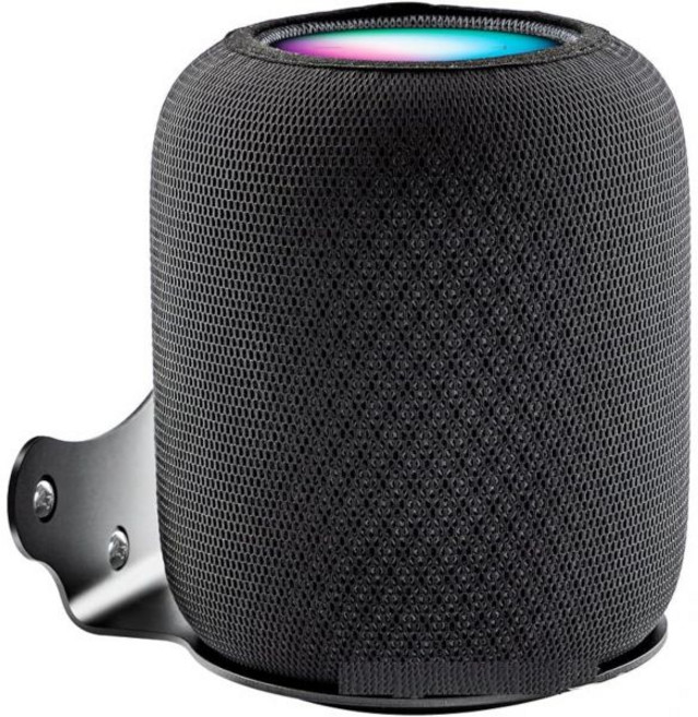 통합 케이블 관리 기능이 있는 Apple HomePod 2 월 마운트 스탠드 액세서리 스피커 액세서리 랙Apple HomePod 2 블랙과 호환되는 HP-2-WM 1피스