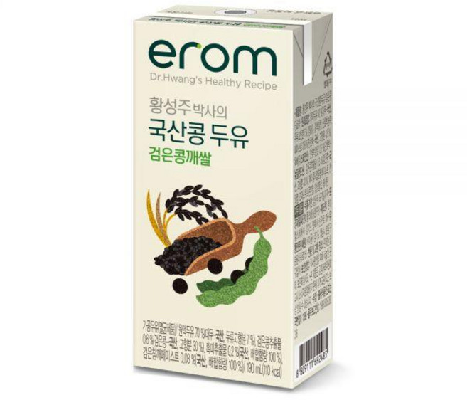 이롬 황성주 국산콩 두유 검은콩깨쌀, 16개, 190ml