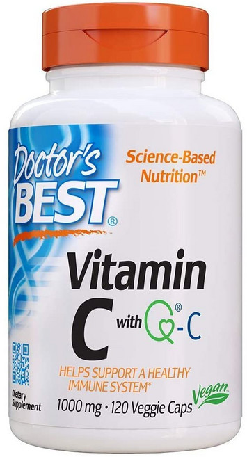 Doctor's BEST 維他命C&Q-C素食膠囊 1000mg, 120顆, 1罐