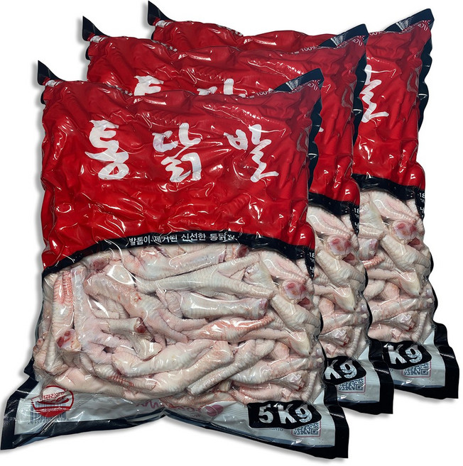 프레쉬맥스 닭발 원료 통닭발 5Kg, 3개