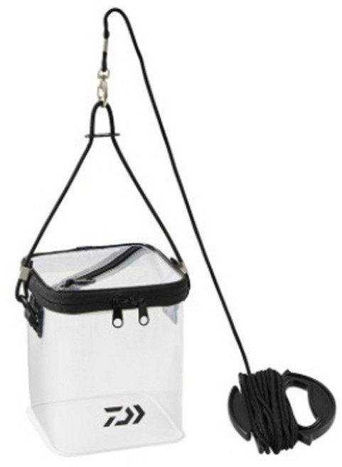 다이와 포터블 이카시 미즈쿠미 17(A) 사각 두레박, 클리어화이트