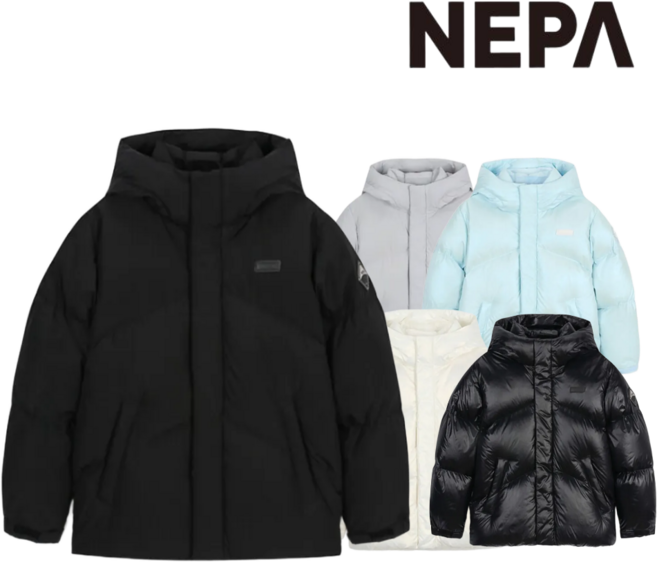 [매장발송] 네파 키즈 덕다운 숏패딩 후드패딩 겨울점퍼 아우터 남아 여야 초등학생