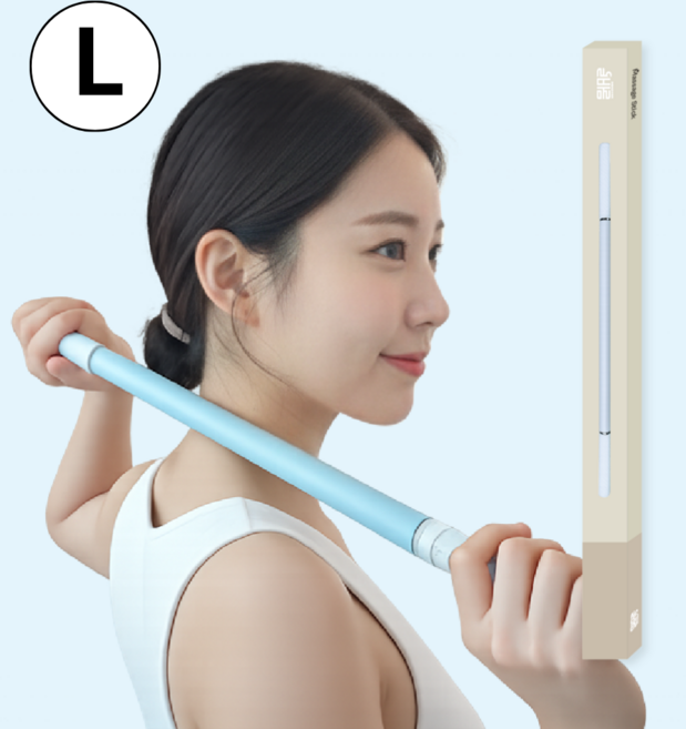 올바름 마사지스틱 종아리 승모근 마사지롤러, L, 1개