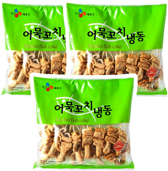 삼호 어묵꼬치 냉동 1.1kg x 3봉 (55g*20개입), 3개