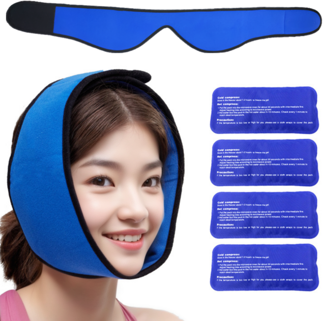 페어밸류 턱 찜질팩 턱관절 턱근육 냉온찜질 젤팩, 1개