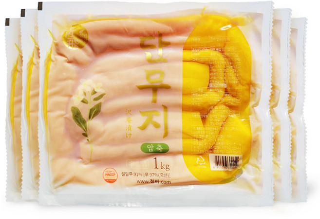 청비 통 단무지 (1kg/10봉), 10개, 1kg