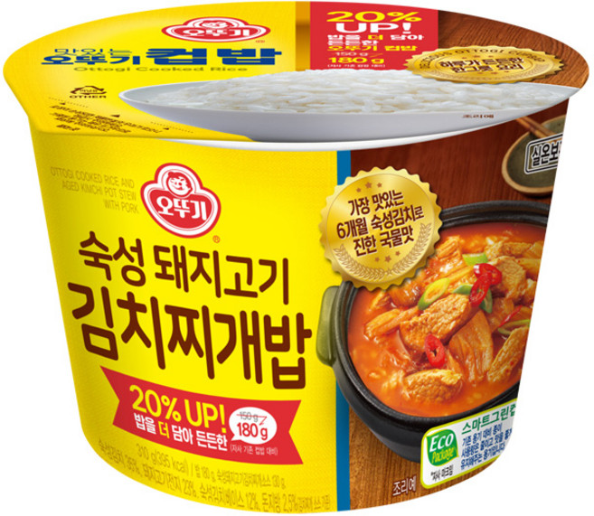 오뚜기 원조맛집 김치찌개밥, 310g, 1개
