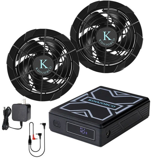酷友 36V 20000mAh 風扇電池組, 1個, 風扇＋電池＋線（整套）, 風扇＋電池＋線（整套）