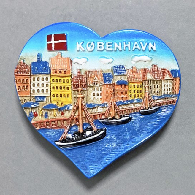 맛있는굿즈 스페인 이탈리아 런던 프랑스 스위스 러시아 냉장고자석 마그넷 마그네틱 기념품, F아이슬란드06.코펜하겐