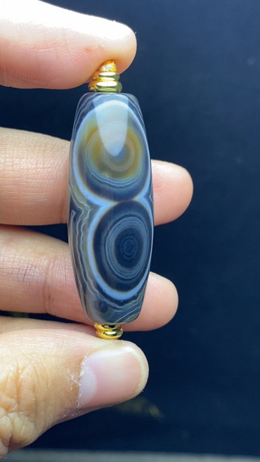 精品 天眼天珠配珠 吊墜鎖骨珠 配飾掛件, 如圖所示, 1個