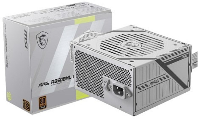 MSI MAG A650BNL 화이트 80 PLUS 브론즈