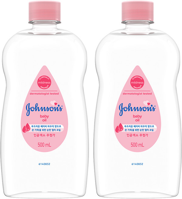 존슨즈베이비 오일, 500ml, 2개