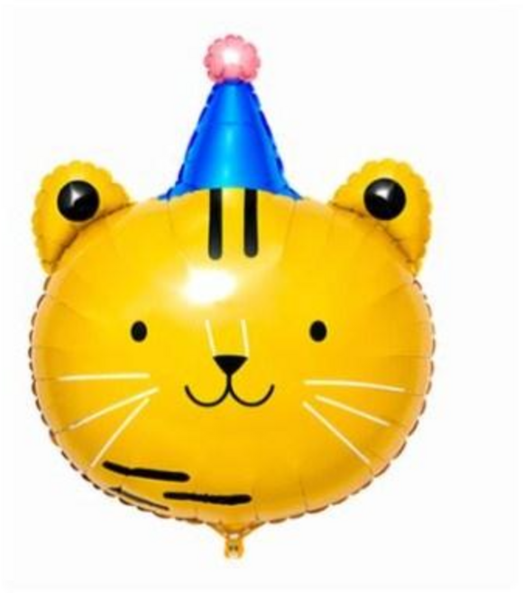 동물풍선 어린이날 이벤트 생일풍선 동물캐릭터 은박풍선 생일파티 파티용품, 1개, 호랑이풍선