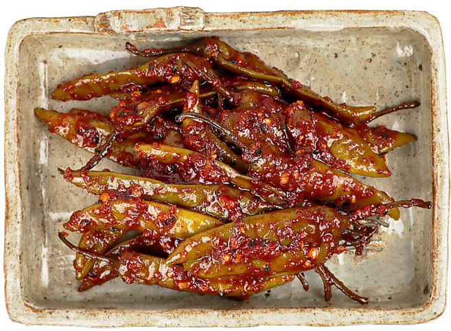 한입소반 직접담근 전라도식 청양고추장아찌무침 500g, 1개