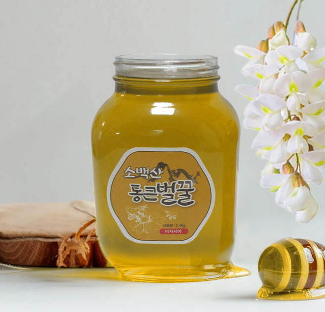소백산 통큰 벌꿀 아카시아꿀 2.4kg, 1개