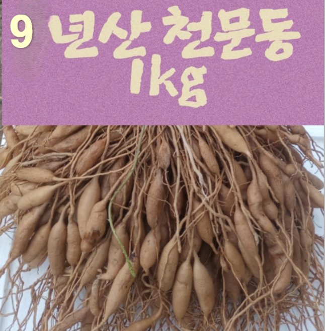 천문동 9년근 국내산 1kg 1개