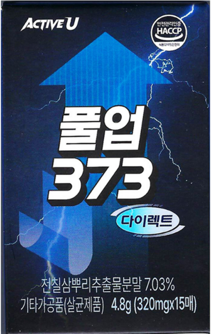 풀업 373 다이렉트 전칠삼뿌리추출물 아르기닌, 1개