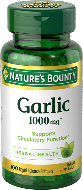 NATURE'S BOUNTY 大蒜萃取軟膠囊 1000mg, 1組, 100顆
