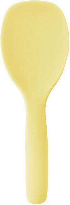 미니킨 국내생산 실리콘 미니 밥주걱 알뜰 볶음스파츌러 서빙스푼 1개, 레몬