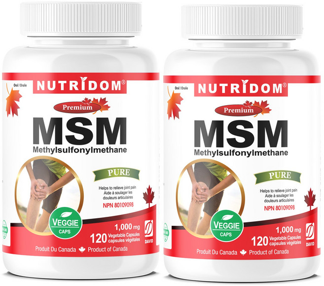 Nutridom 뉴트리돔 MSM 1000mg 120V캡슐 Nutridom MSM 1000mg 120 Vcaps, 6개, 120정