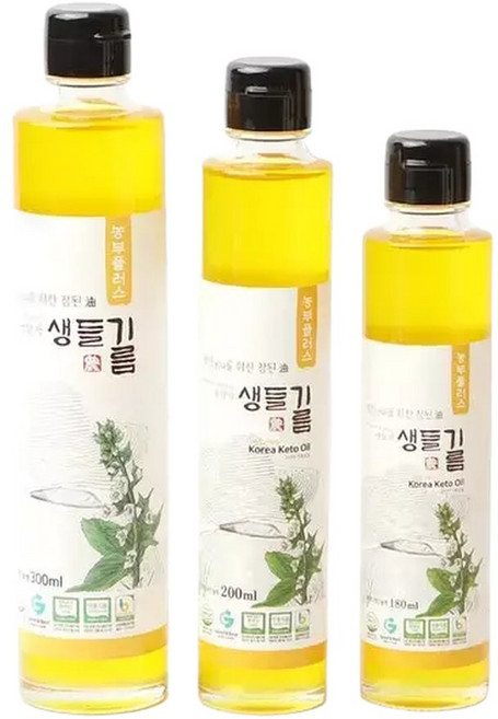 [농부플러스] 국산 냉압착 생들기름 180ml 200ml 300ml, 1개