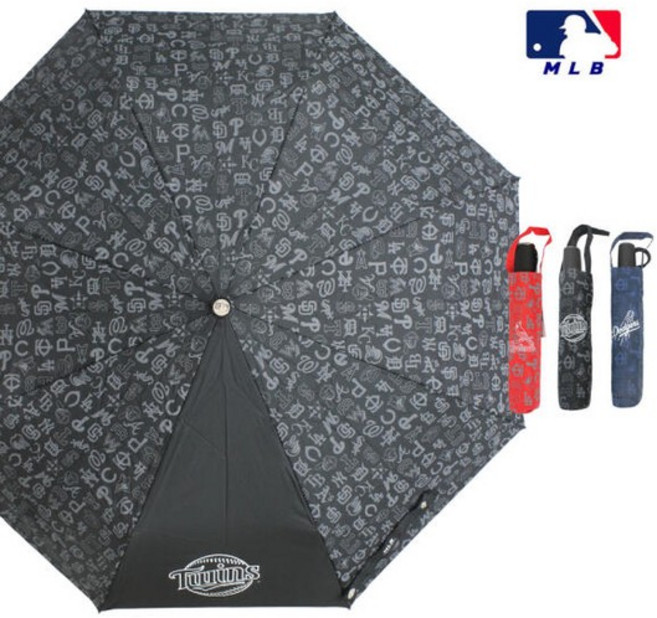 아트박스/이신 MLB 3단 완전자동우산 [로고플레이-3656]