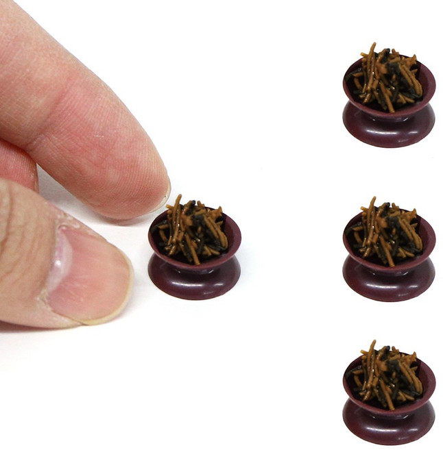 납골당 꾸미기 미니어쳐 단품 제사 음식 소품 수공예 제사상 밥상 상차림 장식, [제사음식,소품]고사리