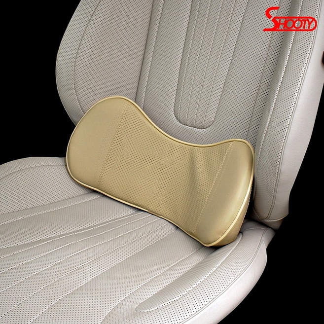 차량용 허리 받침대 운전석 등받이 쿠션 요추 등쿠션, 브라운, 1개