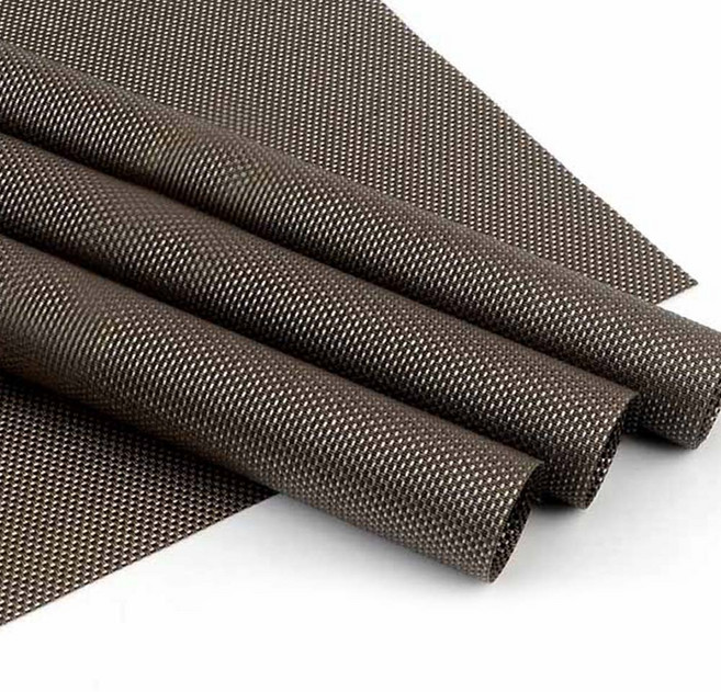 햬문스토어 테이블 매트 4P 투명깔판 위생 방수식탁보 미니테이블보 패드, 브라운