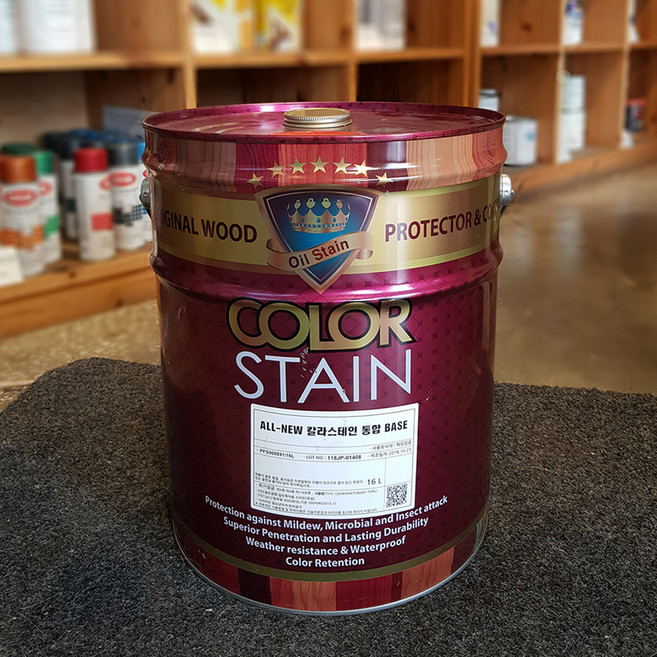 노루페인트 유성 오일스테인 16L 무광 다양한 컬러(제작상품으로 반품 불가), 초코(반품불가), 1개