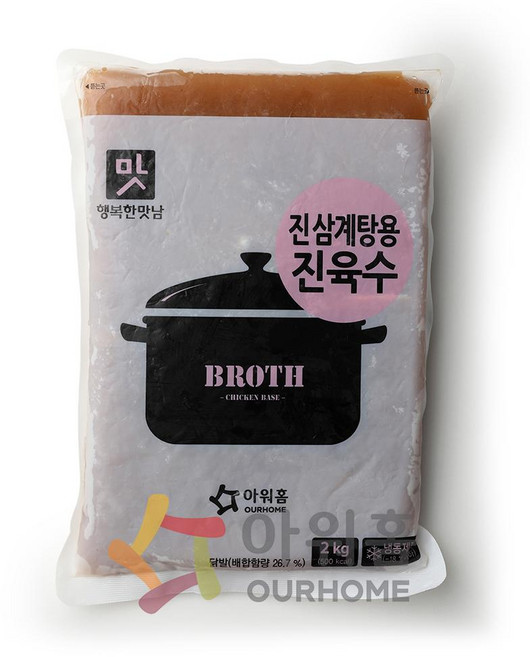 아워홈 진삼계탕용 진육수, 4개, 2kg