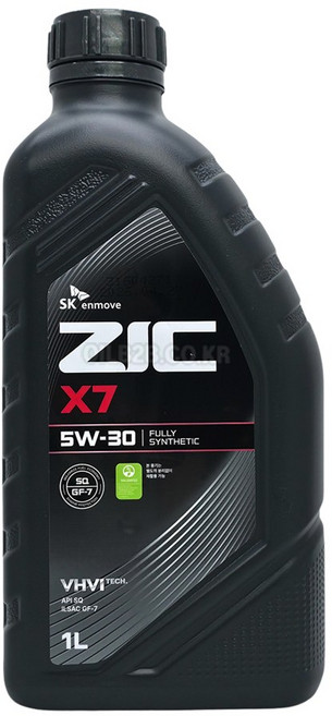 승용차 엔진오일 SK ZIC X7 5W30 1L, 1개