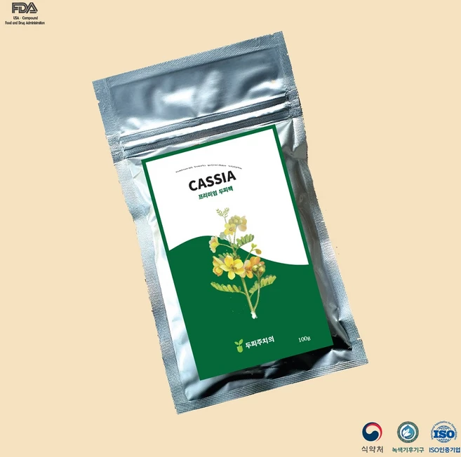 두피주치의 프리미엄유기농허브 카시아 피부진정 두피팩, 1팩, 1개, 100g - 쿠팡