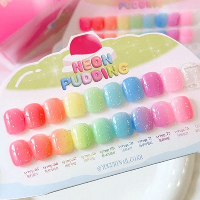요거트젤 네온푸딩 10종 단품 시럽젤+파츠30알, 1개, 8ml, S70 네온소다