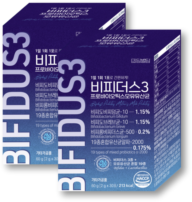 비피더스 유산균 3 모유유산균 프로바이오틱스, 2개, 60g