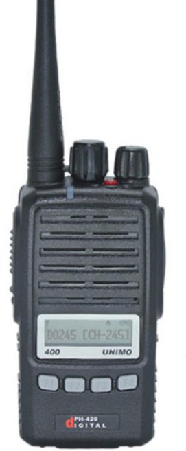 유니모 디지털 업무용무전기 DPH420 무전기풀세트+숏안테나 고감도인이어, 1개, DPH420무전기+숏안테나