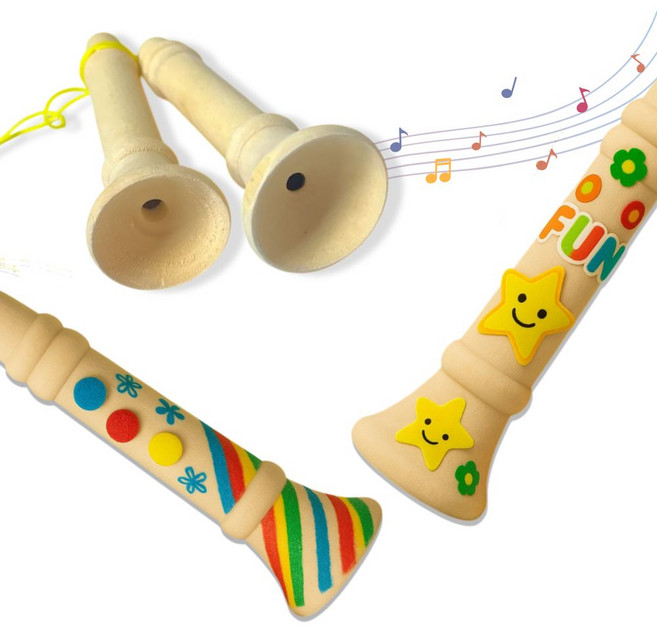 아이몽 미니 나무피리 만들기 나무악기 음악 리듬악기 꾸미기 만들기재료, 1세트, 단품