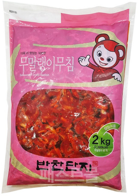 반찬단지 무말랭이 무침, 2kg, 1개
