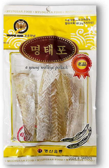 명산유통 조은만남 명태포(노가리), 3개, 30g