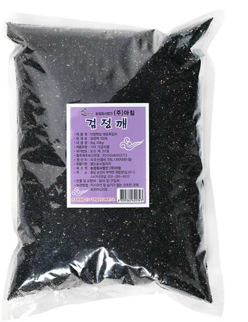 케이푸드_아침햇살 볶음흑임자, 22개, 1kg