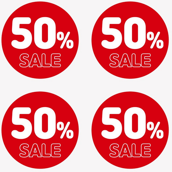 10프로 20프로~90프로 원형 스티커 30mm, 50%, 400개