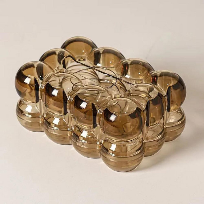 투명 티슈 상자 거실 하이 엔드 라이트 럭셔리 종이 주최자 인테리어 크리 에이 티브 냅킨, A, 1개, Color: 2. A